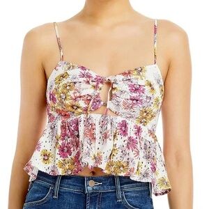 Wayf Maeve Floral Eyelet Camisole